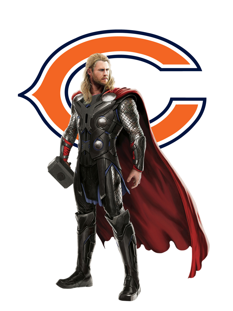 Chicago Bears Thor Logo vinyl decal